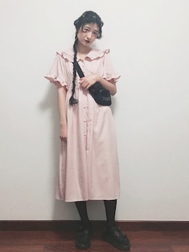 「夢展望（ユメテンボウ）のアイテム（ワンピース/ドレス）」を使った、yukoさん（レディース・167cm）の秋コーディネート