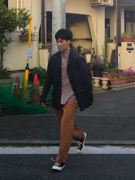 「ITTY BITTY（イッティービッティー）のアイテム（トップス）」を使った、masayukiさん（メンズ・175cm）の春コーディネート