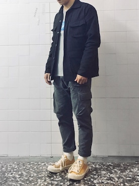 「M65」｜CWIP_OOTDさん（メンズ・169cm）の春コーディネート