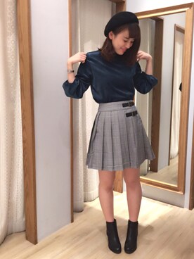 「オリエンタルトラフィック」｜「アイテム（帽子）」を使った、なかちゃんさん（レディース・170cm）の秋コーディネート
