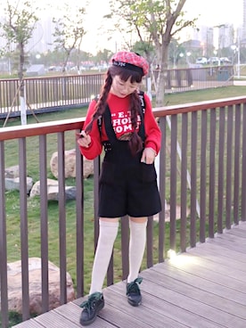 「青文字系」｜Seryouxxxさん（レディース・153cm）の冬コーディネート