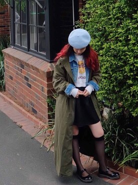 「Australia」｜「アイテム（ハンチング/ベレー帽）」を使った、Seryouxxxさん（レディース・153cm）の秋コーディネート