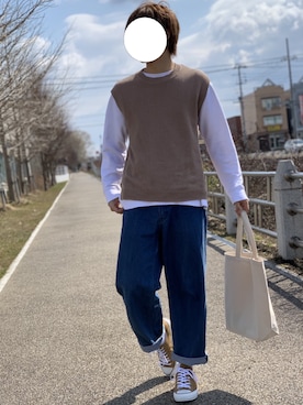 まっきーさん(メンズ・175cm)の春コーディネート