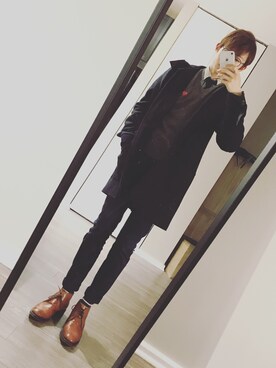 「Oliver Spencer（オリバースペンサー）のアイテム（ジャケット/アウター）」を使った、Ritsuさん（メンズ・178cm）の冬コーディネート