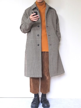 「coen」｜「アイテム（その他シューズ）」を使った、ぜっきーさん（メンズ・166cm）の冬コーディネート