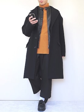 「UNIQLO（ユニクロ）のアイテム（ブルゾン）」を使った、ぜっきーさん（メンズ・166cm）の冬コーディネート