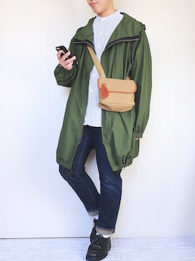 「niko and...（ニコアンド）のアイテム（その他アウター）」を使った、ぜっきーさん（メンズ・166cm）の春コーディネート