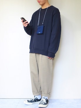 「A.P.C.（アーペーセー）のアイテム（バッグ）」を使った、ぜっきーさん（メンズ・166cm）の春コーディネート