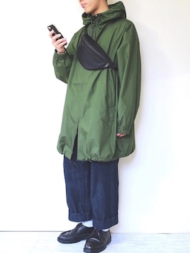 「niko and...（ニコアンド）のアイテム（その他アウター）」を使った、ぜっきーさん（メンズ・166cm）の冬コーディネート