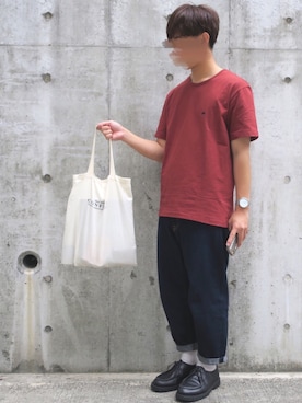 「Scye（サイ）のアイテム（Tシャツ/カットソー）」を使った、ぜっきーさん（メンズ・166cm）の夏コーディネート