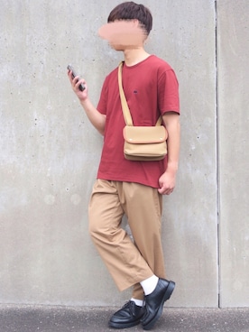 「Scye（サイ）のアイテム（Tシャツ/カットソー）」を使った、ぜっきーさん（メンズ・166cm）の夏コーディネート