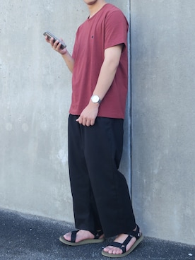 「LIDNM（リドム）のアイテム」を使った、ぜっきーさん（メンズ・166cm）の夏コーディネート