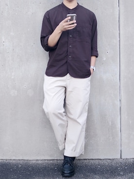 「MHL.」｜「アイテム（その他）」を使った、ぜっきーさん（メンズ・166cm）の夏コーディネート