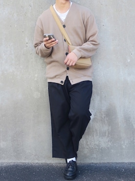 「LIDNM（リドム）のアイテム」を使った、ぜっきーさん（メンズ・166cm）の秋コーディネート