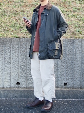 「MHL.」｜「アイテム（ブルゾン）」を使った、ぜっきーさん（メンズ・166cm）の秋コーディネート