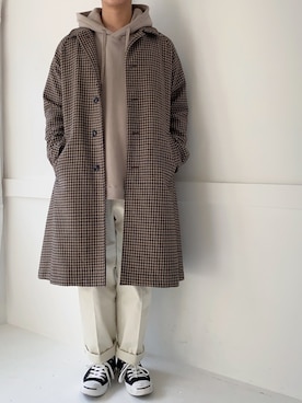「Steven Alan（スティーブンアラン）のアイテム（チノパンツ）」を使った、ぜっきーさん（メンズ・165cm）の冬コーディネート