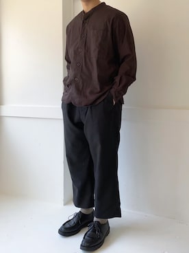 「LIDNM（リドム）のアイテム」を使った、ぜっきーさん（メンズ・165cm）の春コーディネート