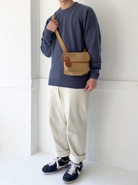 「Steven Alan（スティーブンアラン）のアイテム（チノパンツ）」を使った、ぜっきーさん（メンズ・165cm）の春コーディネート