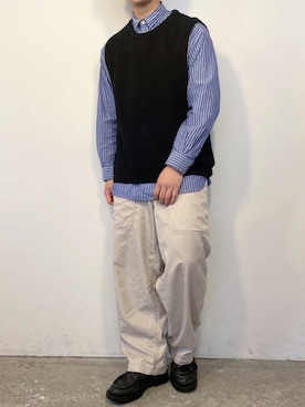 「KLEMAN（クレマン）のアイテム（その他シューズ）」を使った、ぜっきーさん（メンズ・165cm）の春コーディネート
