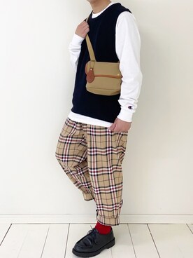 「KLEMAN（クレマン）のアイテム（その他シューズ）」を使った、ぜっきーさん（メンズ・165cm）の春コーディネート