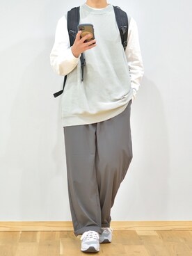 「remer（リメール）のアイテム（パンツ）」を使った、ぜっきーさん（メンズ・165cm）の秋コーディネート