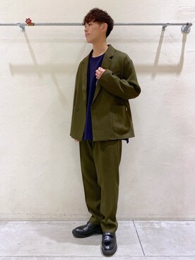 「niko and...（ニコアンド）のアイテム（その他アウター）」を使った、ぜっきーさん（メンズ・165cm・20代）の冬コーディネート