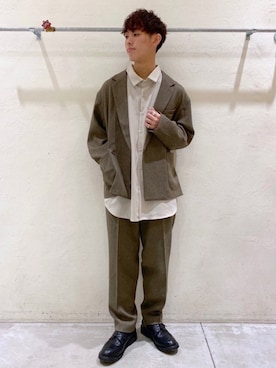 「niko and...（ニコアンド）のアイテム（その他アウター）」を使った、ぜっきーさん（メンズ・165cm・20代）の冬コーディネート
