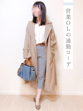 「N.（N. Natural Beauty Basic）（エヌエヌナチュラルビューティーベーシック）のアイテム（トレンチコート）」を使った、a y a ✺ ig30万人さん（レディース・155cm）の冬コーディネート
