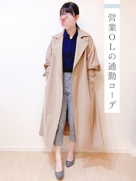 「N.（N. Natural Beauty Basic）（エヌエヌナチュラルビューティーベーシック）のアイテム（トレンチコート）」を使った、a y a ✺ ig30万人さん（レディース・155cm）の冬コーディネート