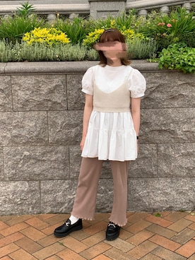 「epimi épimmy」｜「アイテム（パンツ）」を使った、guuさん（レディース・150cm）の夏コーディネート