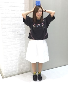 「ラッピング」｜ちぃさん（レディース・158cm）の夏コーディネート