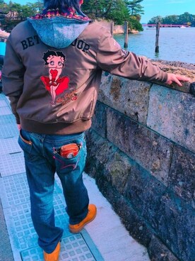 「いいね返し」｜「アイテム（MA-1）」を使った、ちょろぎa.k.aゆあパパさん（メンズ・165cm）の秋コーディネート