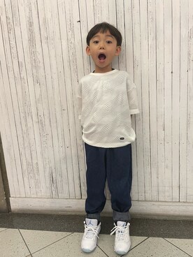 「ARCH & LINE（アーチアンドライン）のアイテム」を使った、Miyuさん（キッズ・157cm）の春コーディネート