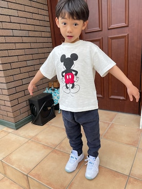 「ARCH & LINE（アーチアンドライン）のアイテム」を使った、Miyuさん（キッズ・157cm）の春コーディネート