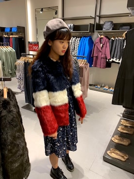 「MIXXO（ミッソ）のアイテム（その他アウター）」を使った、Miami さん（レディース・163cm）の春コーディネート