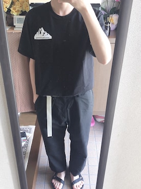 「LIDNM（リドム）のアイテム（パンツ）」を使った、ゆーやさん（メンズ・170cm）の夏コーディネート