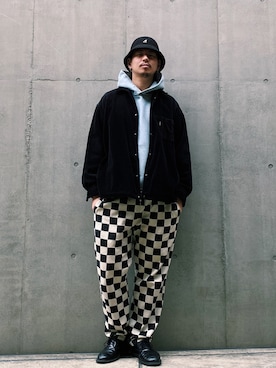 「Schott(ショット)のアイテム(シャツ/ブラウス)」を使った、RYO【THE CRIMIE】さん(メンズ・182cm)の秋コーディネート