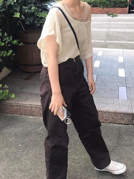 「CONVERSE（コンバース）のconverse（コンバース） ALL STAR OX（オールスターOX）（スニーカー）」を使った、hikariさん（レディース・155cm）の春コーディネート