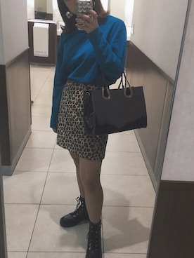 「stradivarius（ストラディバリウス）のアイテム（ブーツ）」を使った、UKIさん（レディース・155cm）の秋コーディネート