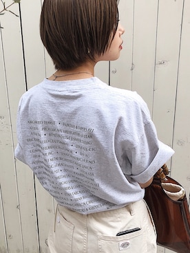 「DANTON（ダントン）のアイテム（パンツ）」を使った、UKIさん（レディース・155cm）の春コーディネート
