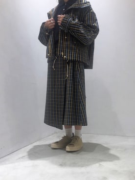 「FRED PERRY（フレッドペリー）のアイテム（ブルゾン）」を使った、UKIさん（レディース・155cm）の冬コーディネート