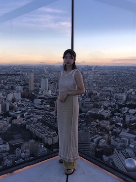 「SEEK（シーク）のアイテム（アクセサリー）」を使った、UKIさん（レディース・155cm）の夏コーディネート