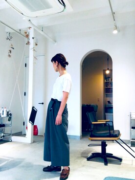 ayumiさんの「Hanes×SHIPS AUTHENTIC PRODUCTS: Tシャツ Japan Fit（2枚組）」を使ったコーディネート
