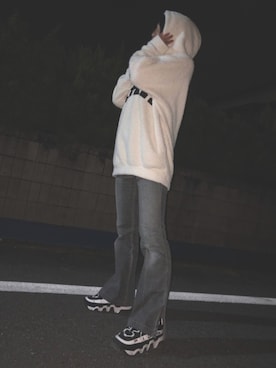 「MARITHE + FRANCOIS GIRBAUD（マリテフランソワジルボー）のアイテム（パンツ）」を使った、루さん（レディース・160cm）の秋コーディネート