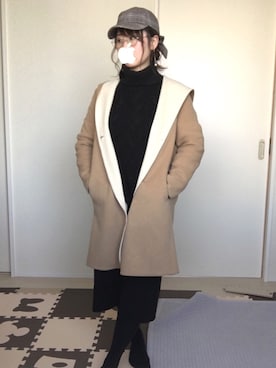 mi♩さん（レディース・154cm）の冬コーディネート
