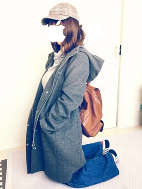 mi♩さん（レディース・154cm）の冬コーディネート