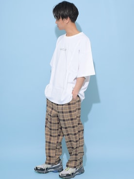 「DEVICE（デバイス）のアイテム（パンツ）」を使った、WACHOさん（メンズ・170cm）の夏コーディネート