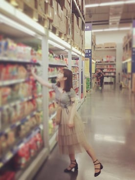 「アイテム（チューブトップ）」を使った、kinkiさん（レディース・159cm・10代）の夏コーディネート
