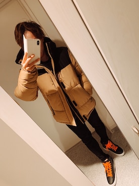 「ZARA MAN」｜「アイテム（ダウンジャケット/コート）」を使った、相互★DAIさん（メンズ・170cm）の秋コーディネート