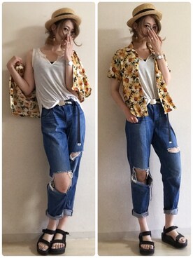 ピザ子@ゆるーく更新さん（レディース・167cm）の夏コーディネート